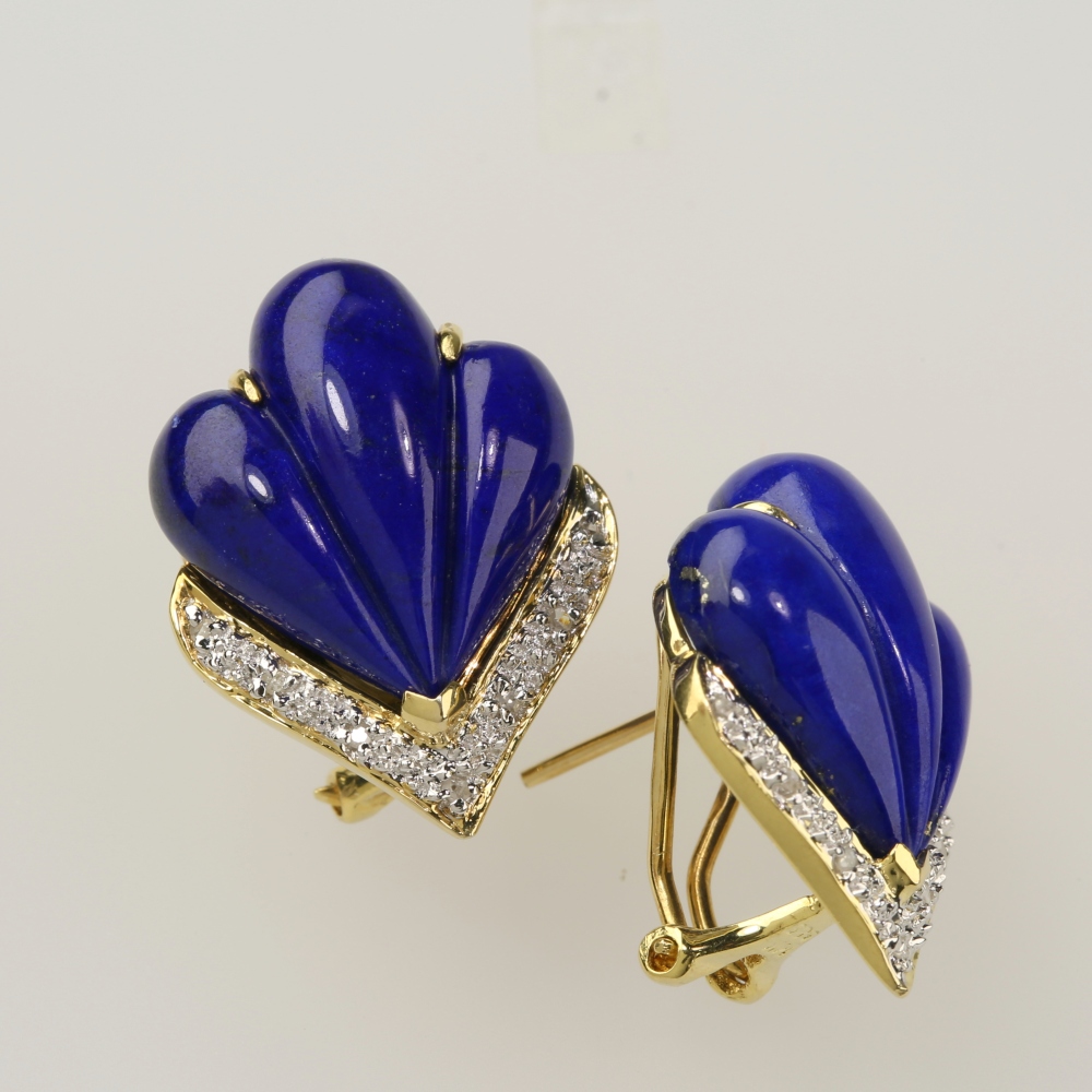 925 Sterling Silver Blue Laps Earrings
