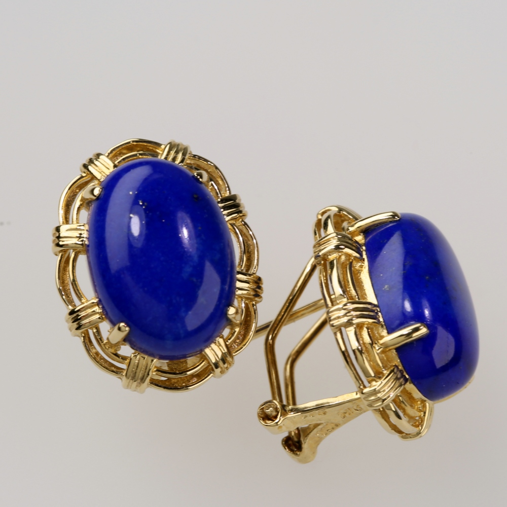925 Sterling Silver Blue Laps Earrings
