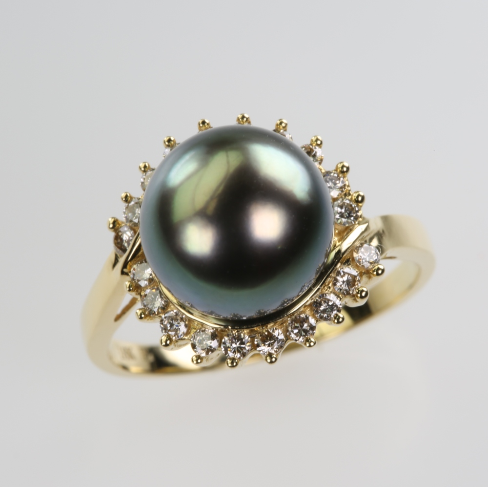 Solid 14K Gold South Sea Pearl Ring