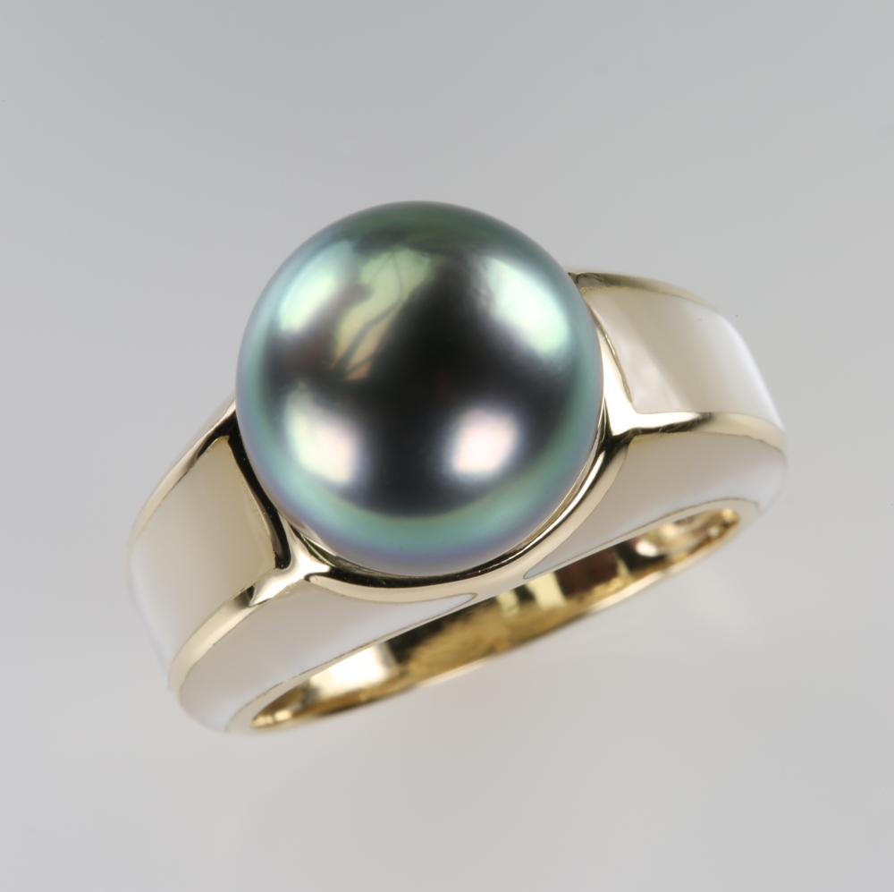 Solid 14K Gold South Sea Pearl Ring