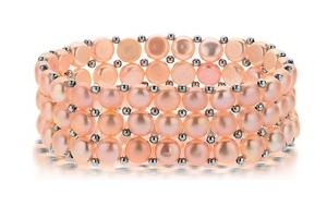 Solid 14K Gold Mabe Pearl Bracelet