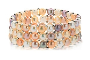 Solid 14K Gold Mabe Pearl Bracelet