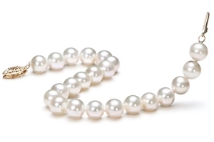 Solid 14K Gold Biwa Pearl Bracelet