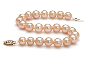 Solid 14K Gold Mabe Pearl Bracelet