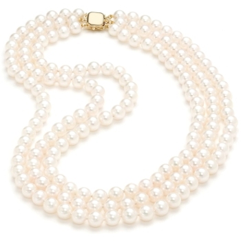 Solid14K Gold Cultured Pearl Necklace