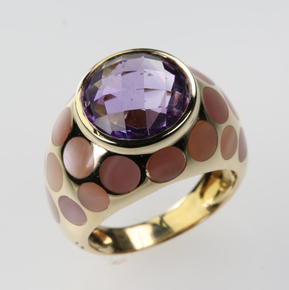 Solid 14K Gold Amethyst Ring