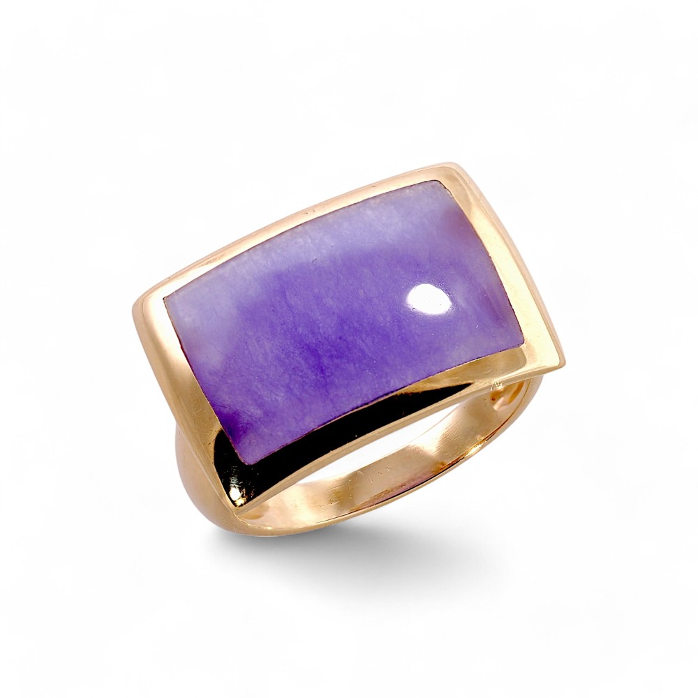 Lavender Jade Ring 015