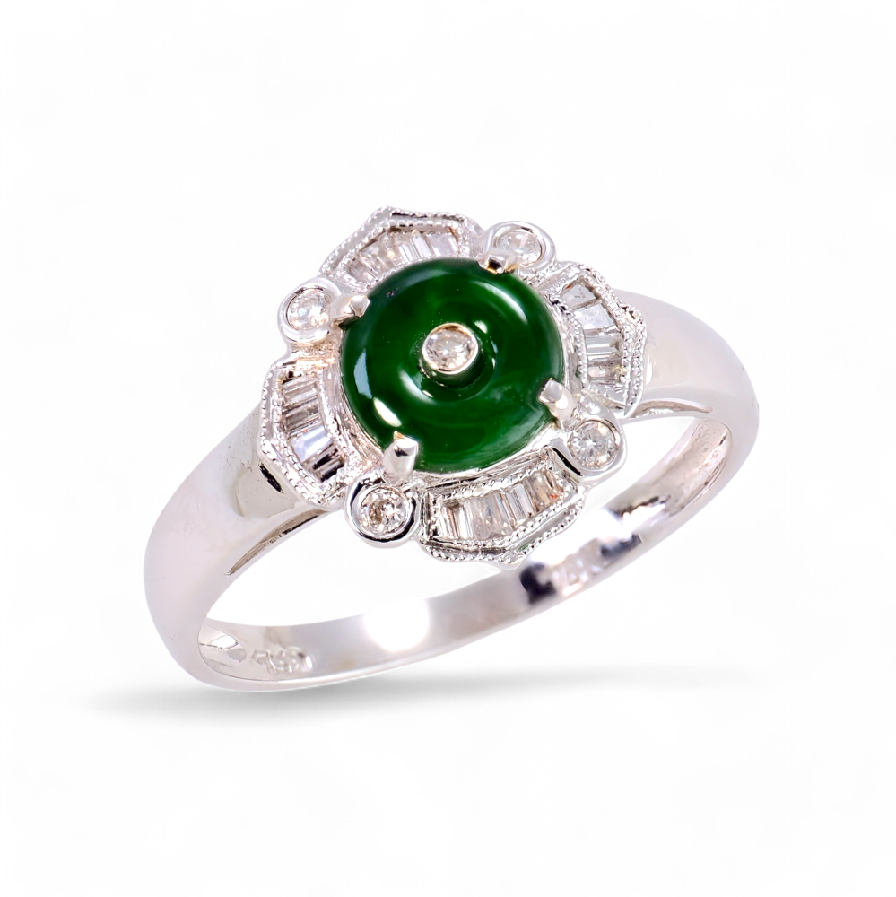 Imperial Green Jade Ring 002
