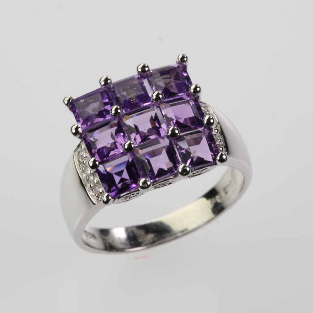 Solid 14K Gold Amethyst Ring