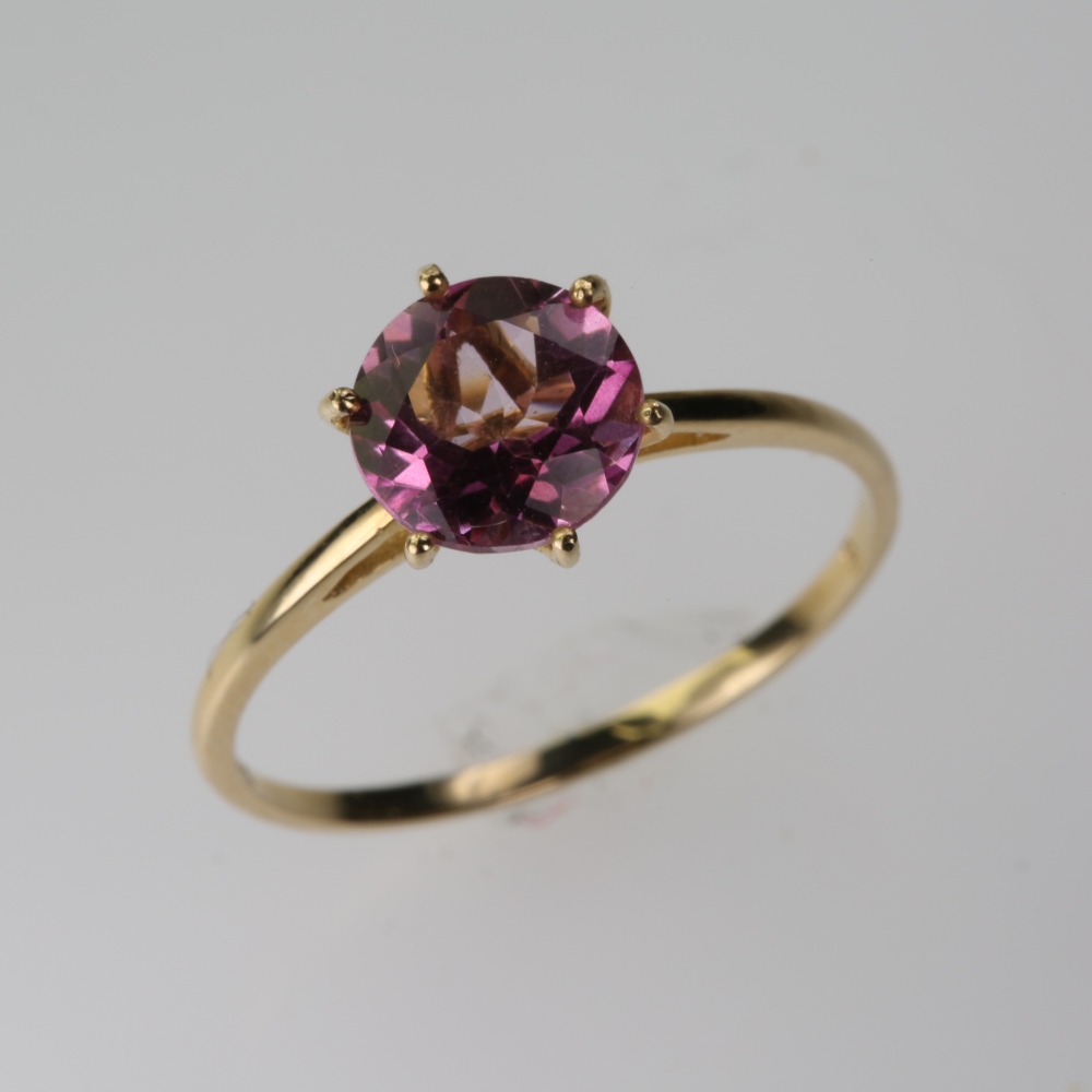 Solid 14K Gold Amethyst Ring