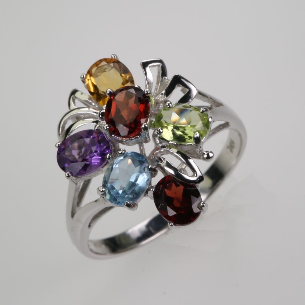 14 Karat Gold Multi-Stone Ring