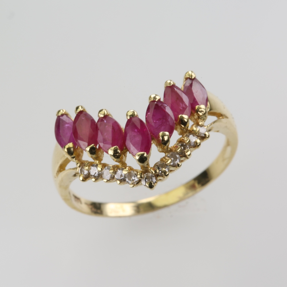 14 Karat Gold Ruby Ring