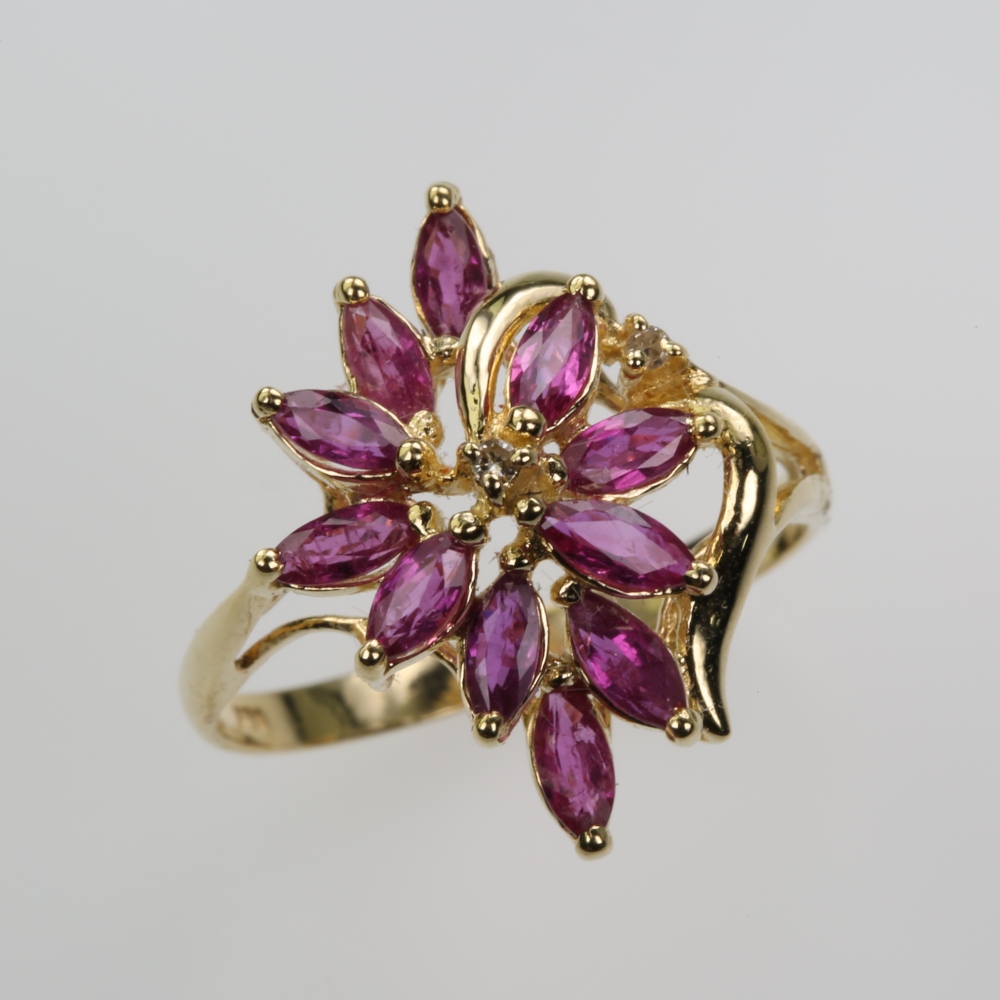 14 Karat Gold Ruby Ring