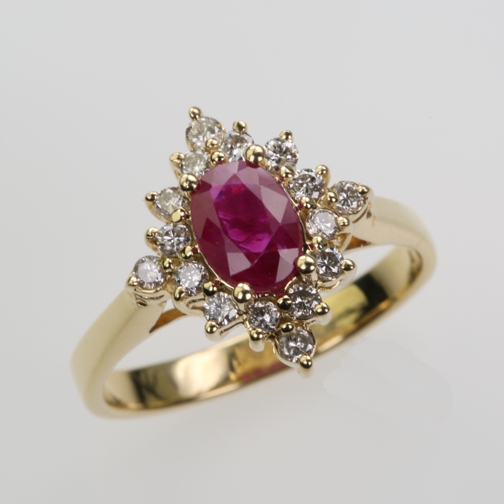 14 Karat Gold Ruby Ring