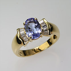 14 Karat Gold Tanzanite Ring