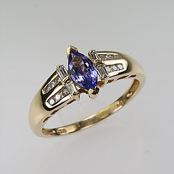 14 Karat Gold Tanzanite Ring