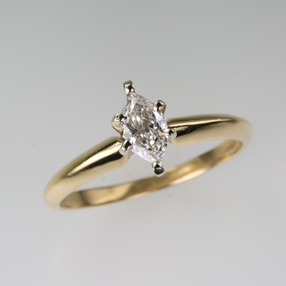 14 Karat Gold Diamond Ring