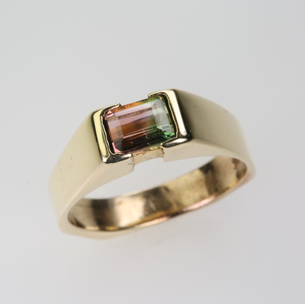 14 Karat Gold Multi-Gem Ring