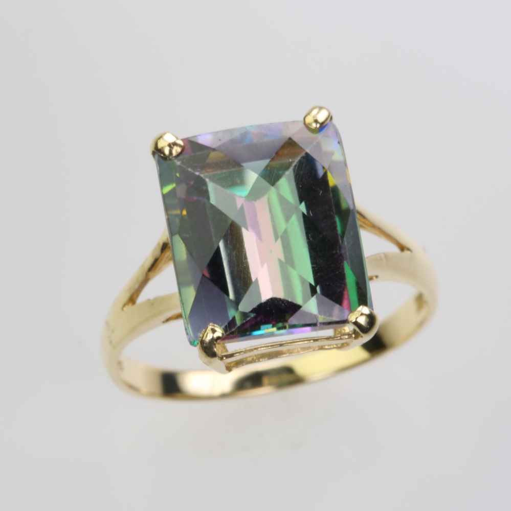 14 Karat Gold Multi-Gem Ring