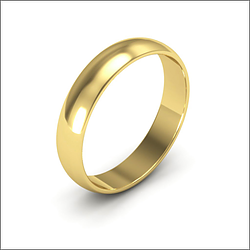 Solid 14 Karat Wedding Band Gold Ring