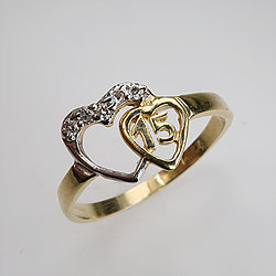 Solid 18 Karat Singapore Diamond-Cut Yellow Gold Ring