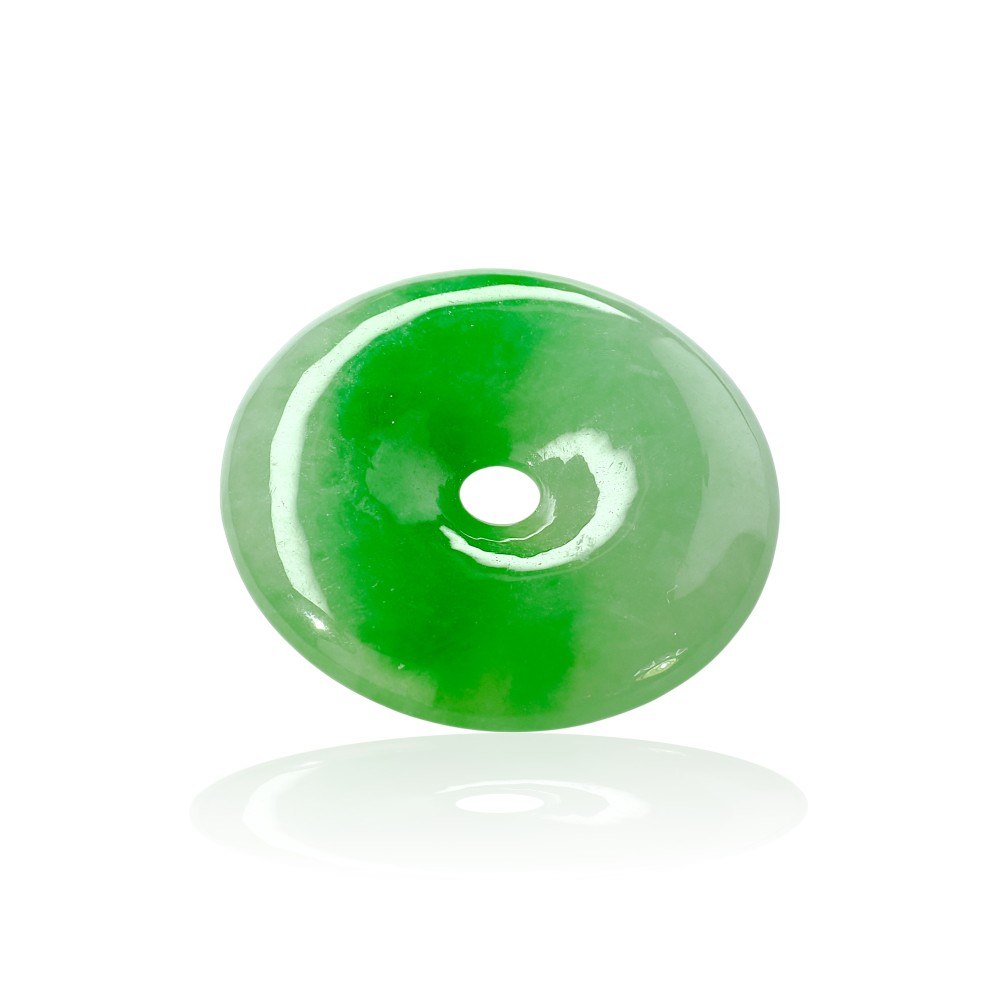 Solid Green Disc Jade Pendant SPECIAL19