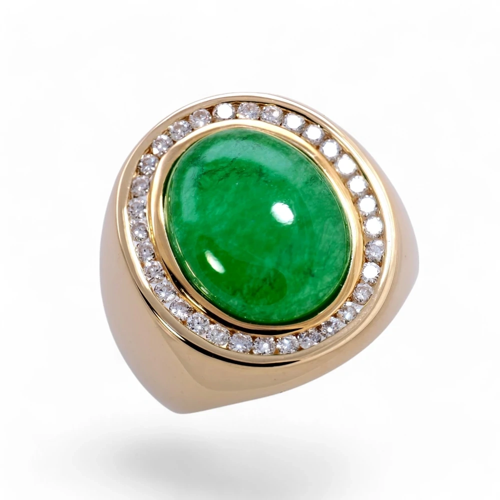 Imperial Green Jade Ring 067