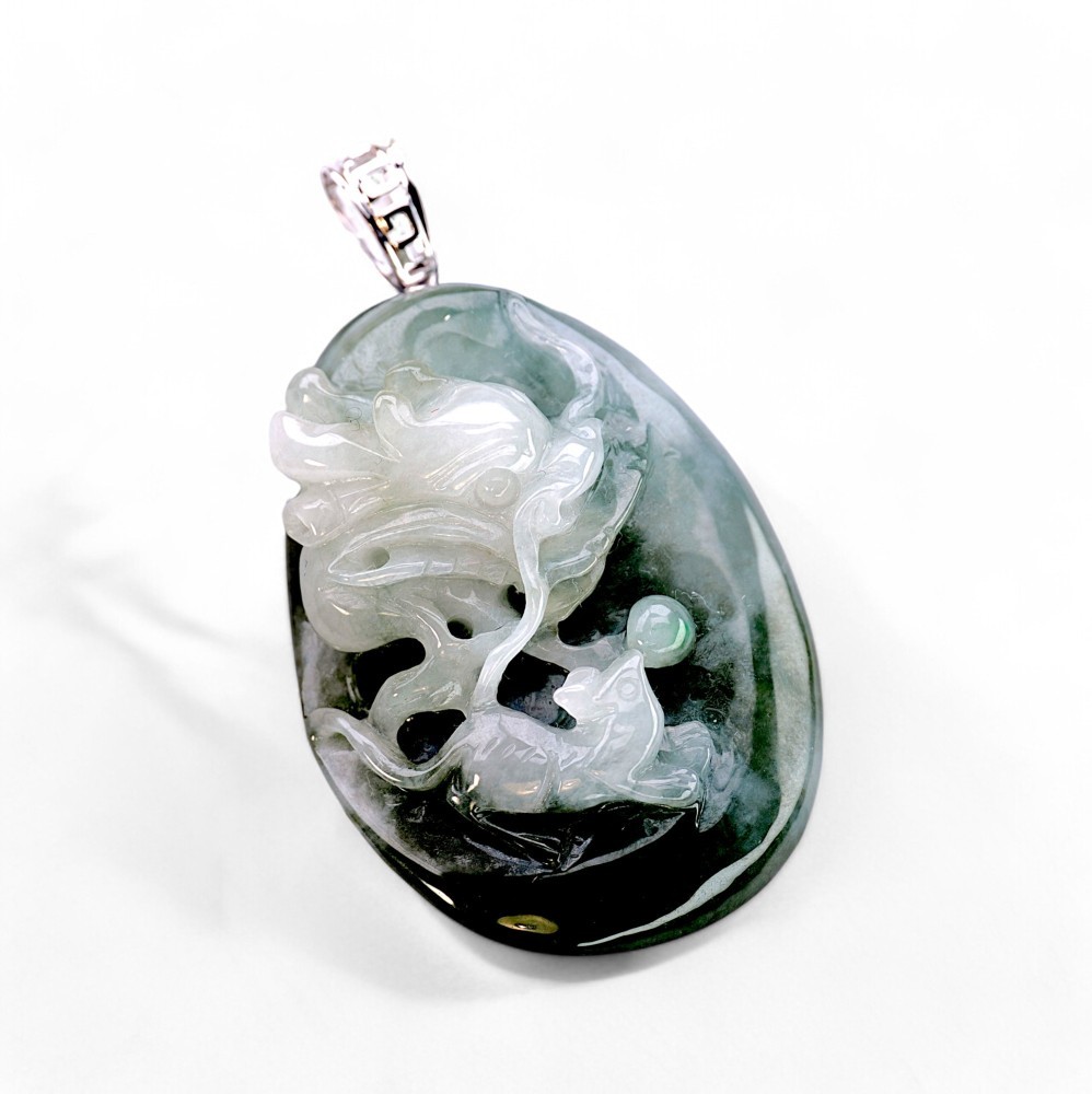Masterpiece Jade Pendant 03   Type A Jadeite · Certified