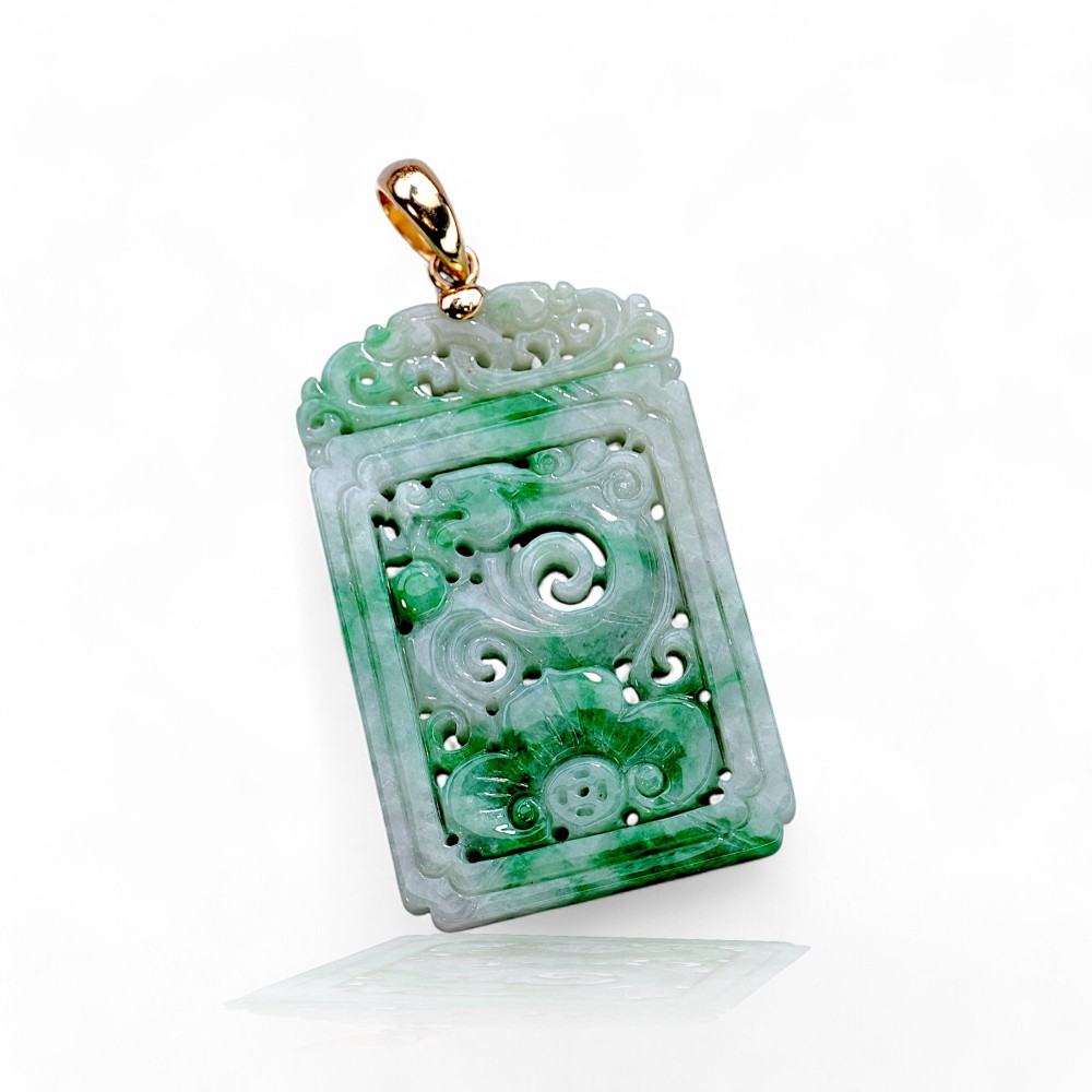 Masterpiece Jade Pendant 02   Type A Jadeite · Certified