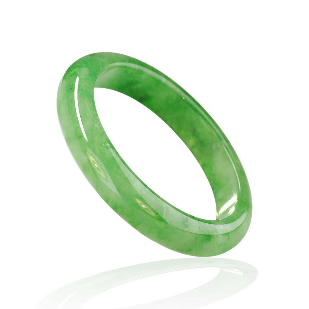 75% OFF, Green Jade Bangle, 57mm Inner Diameter, S76