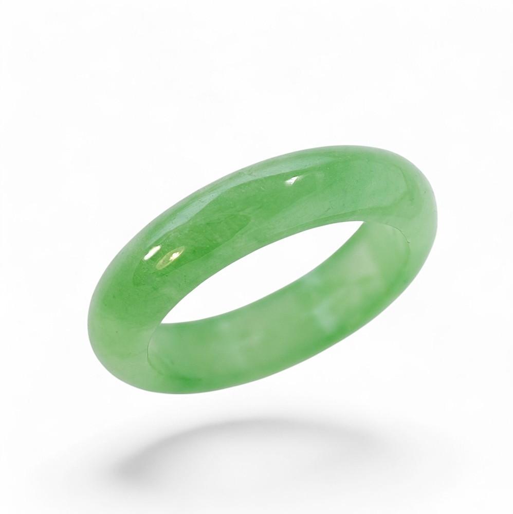60% OFF, Solid Green Jade Band Ring Best Sellers 015