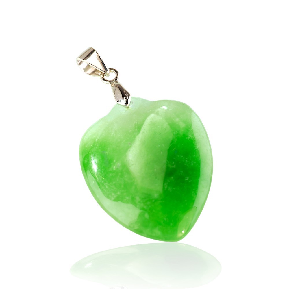 70% OFF, 925 Sterling Silver Jade Heart Pendant, Special-64