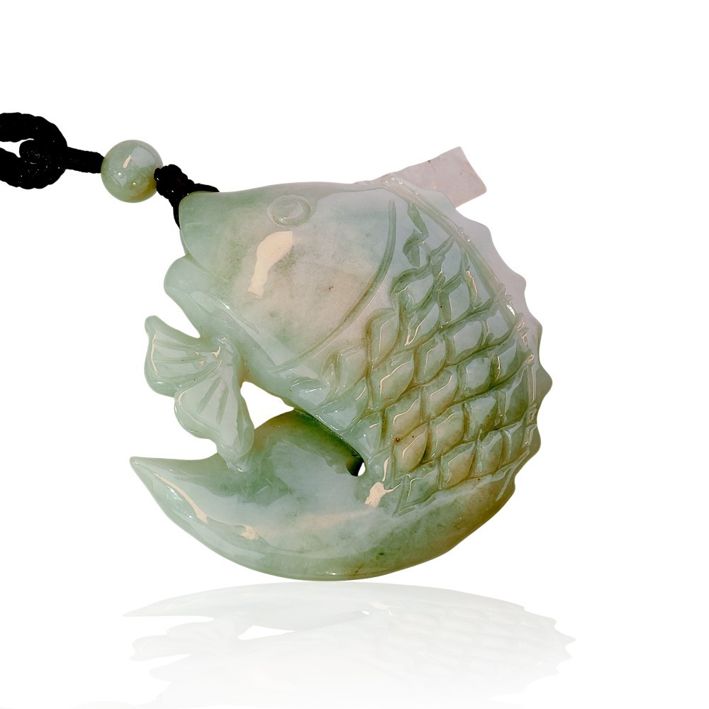 60% OFF Green Jade Koi Fish Pendant SPECIAL-43