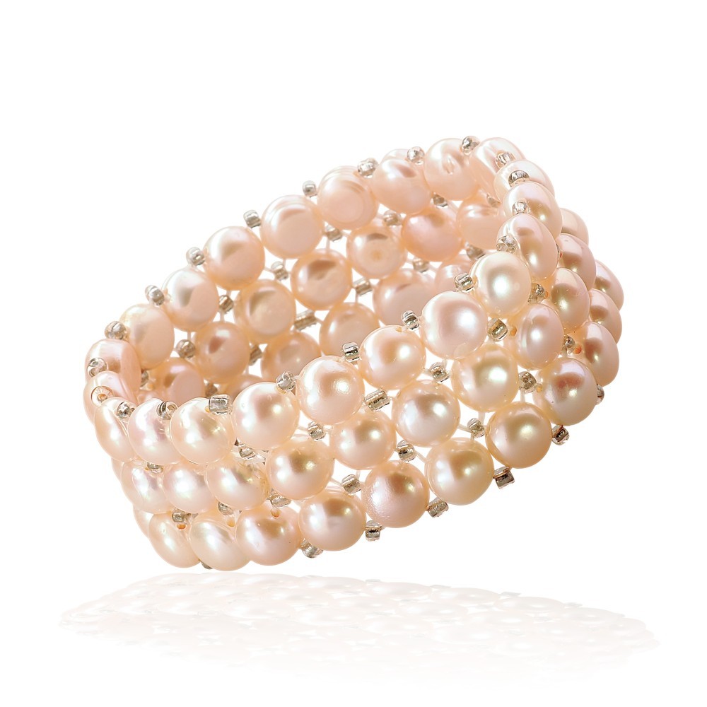 65% OFF Multi-Strand Pink Biwa Pearl Bracelet SPECIAL-99