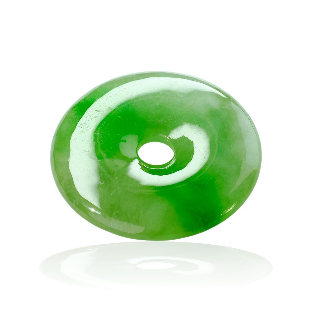 70% OFF Solid Green Disc Jade Pendant SPECIAL-21