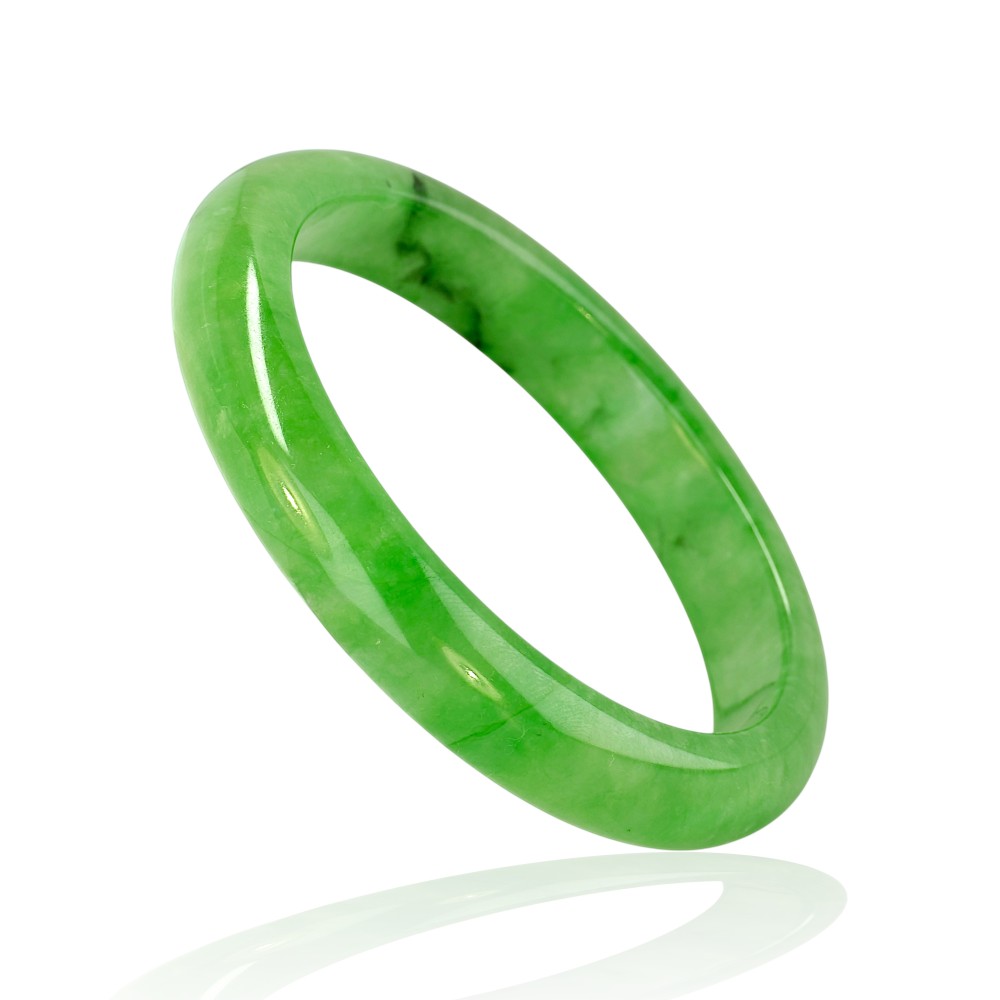 75% OFF, Green Jade Bangle, 59mm Inner Diameter, S101