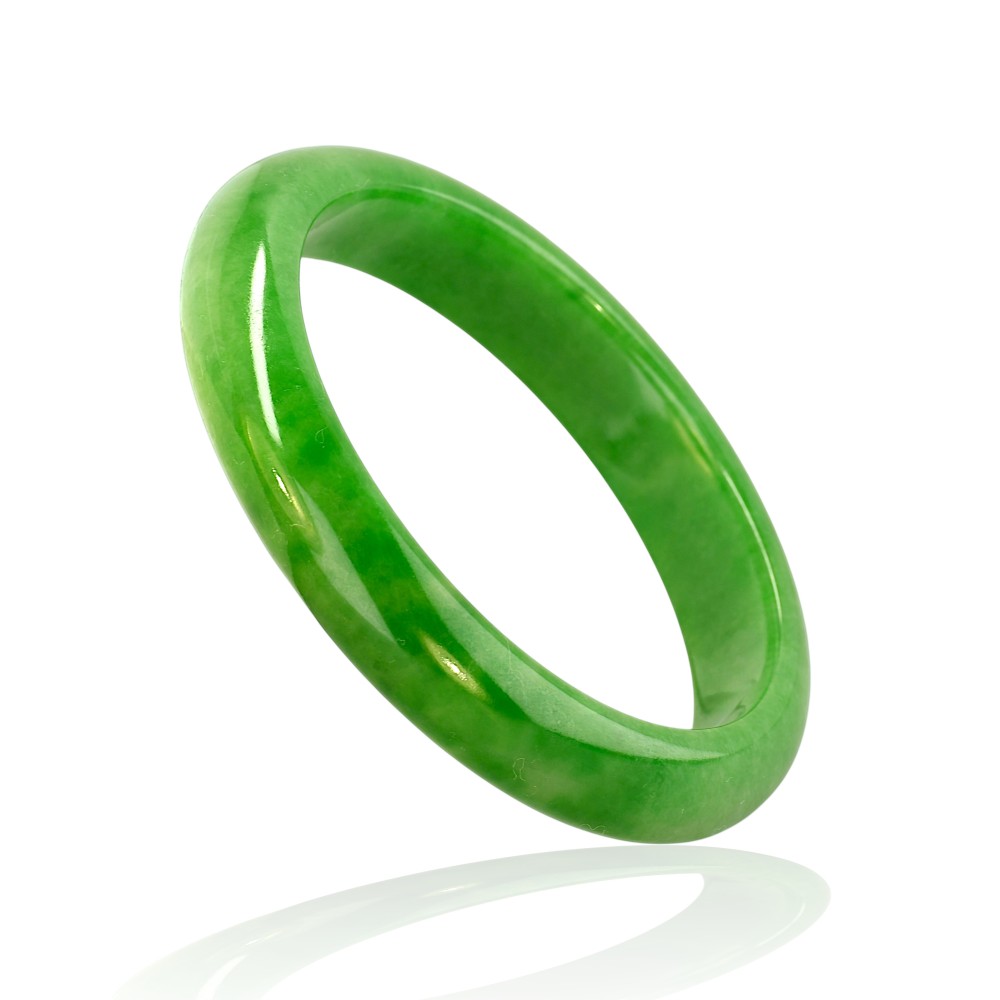 75% OFF, Green Jade Bangle, 59mm Inner Diameter, S89