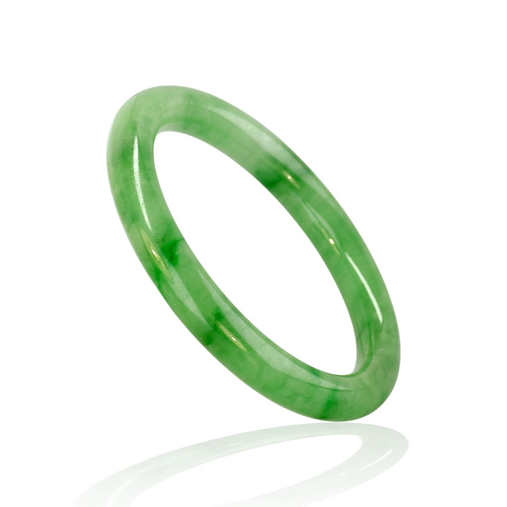 75% OFF, Green Jade Bangle, 59mm Inner Diameter, S97