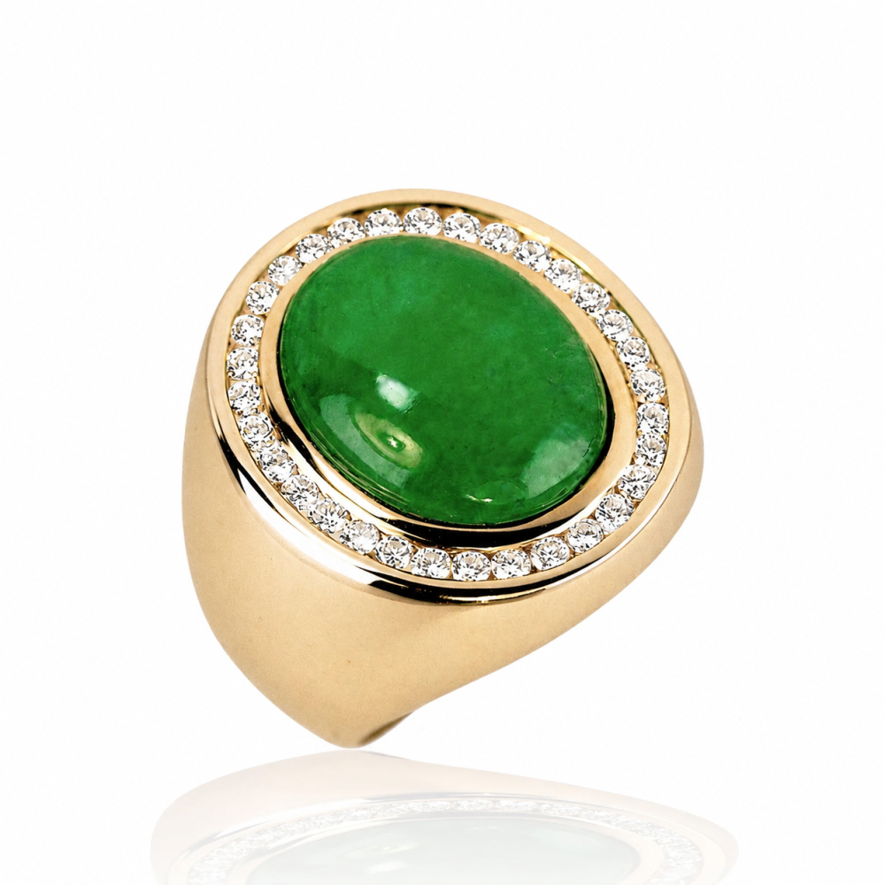 Imperial Green Jade Ring 068