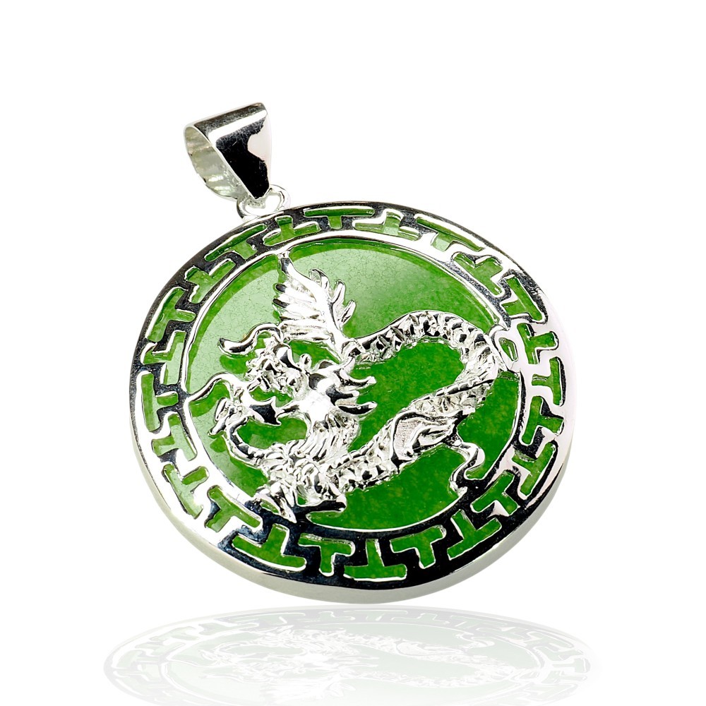 70% OFF, Imperial Green Jade Dragon Pendant, Special-10