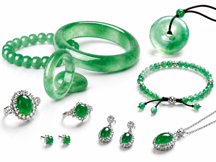Green Jade Jewelry Collection – Jade Bangle, Jade Bracelet, Jade Pendant, Jade Ring, Jade Earrings and Jade Necklace