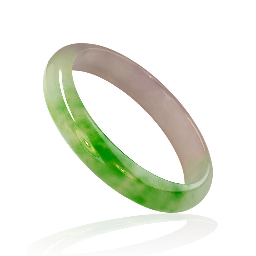 75% OFF, Tri-Color Jade Bangle 61mm Inner Diameter S118