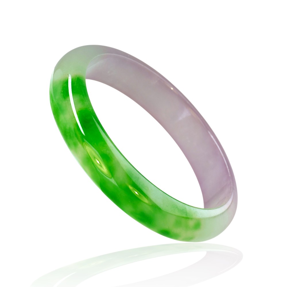 75% OFF, Tri-Color Jade Bangle 61mm Inner Diameter S119