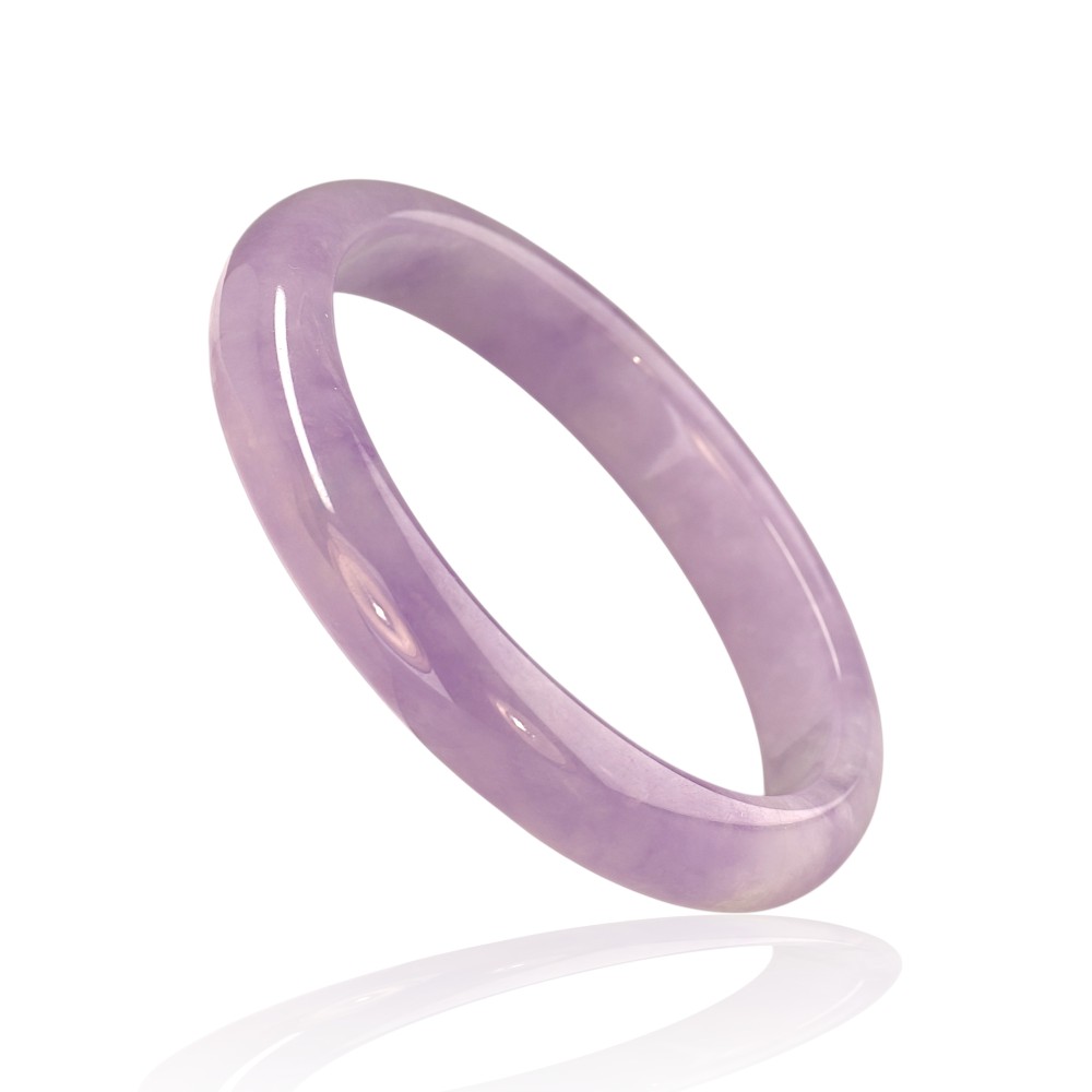 75% OFF, Lavender Jade Bangle, 59mm Inner Diameter, S114