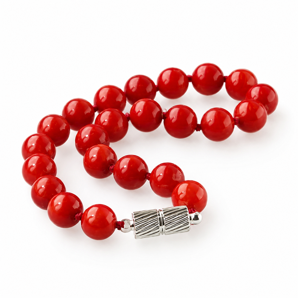 Solid 14K Gold Coral Bracelet