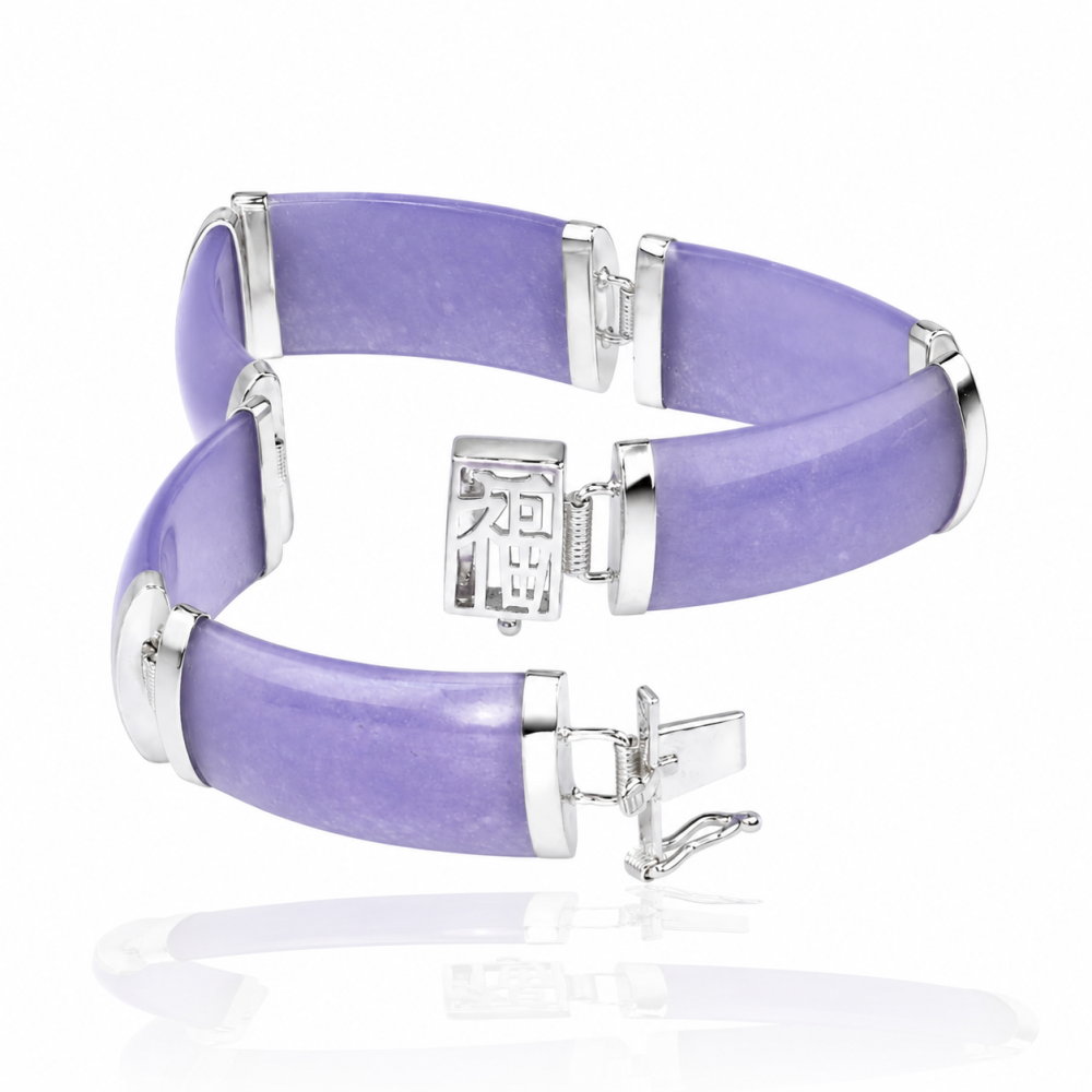 Sterling Silver Jade Bracelet