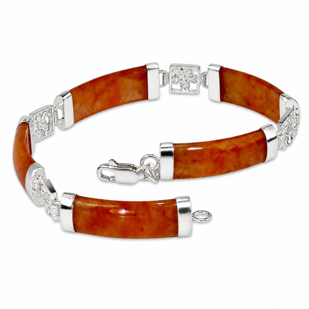 Sterling Silver Jade Bracelet