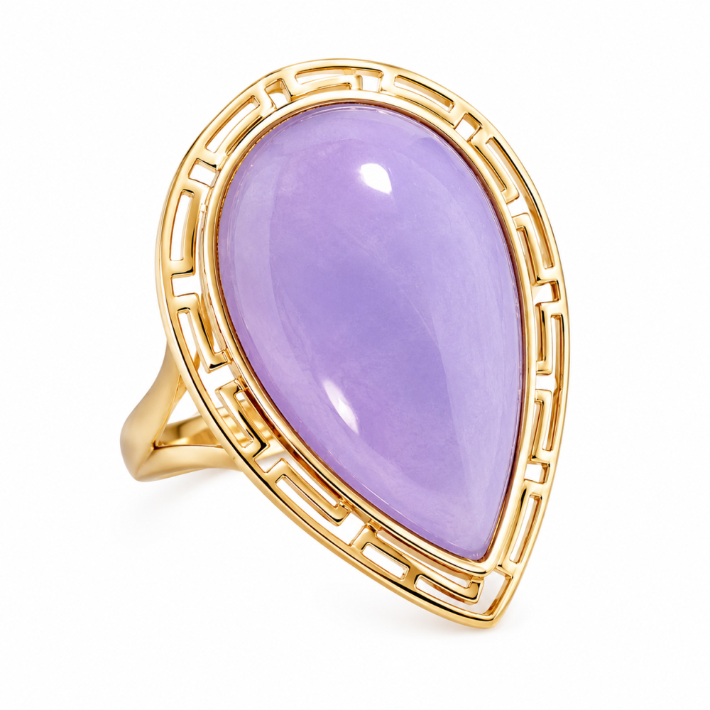 Lavender Jade Ring 017