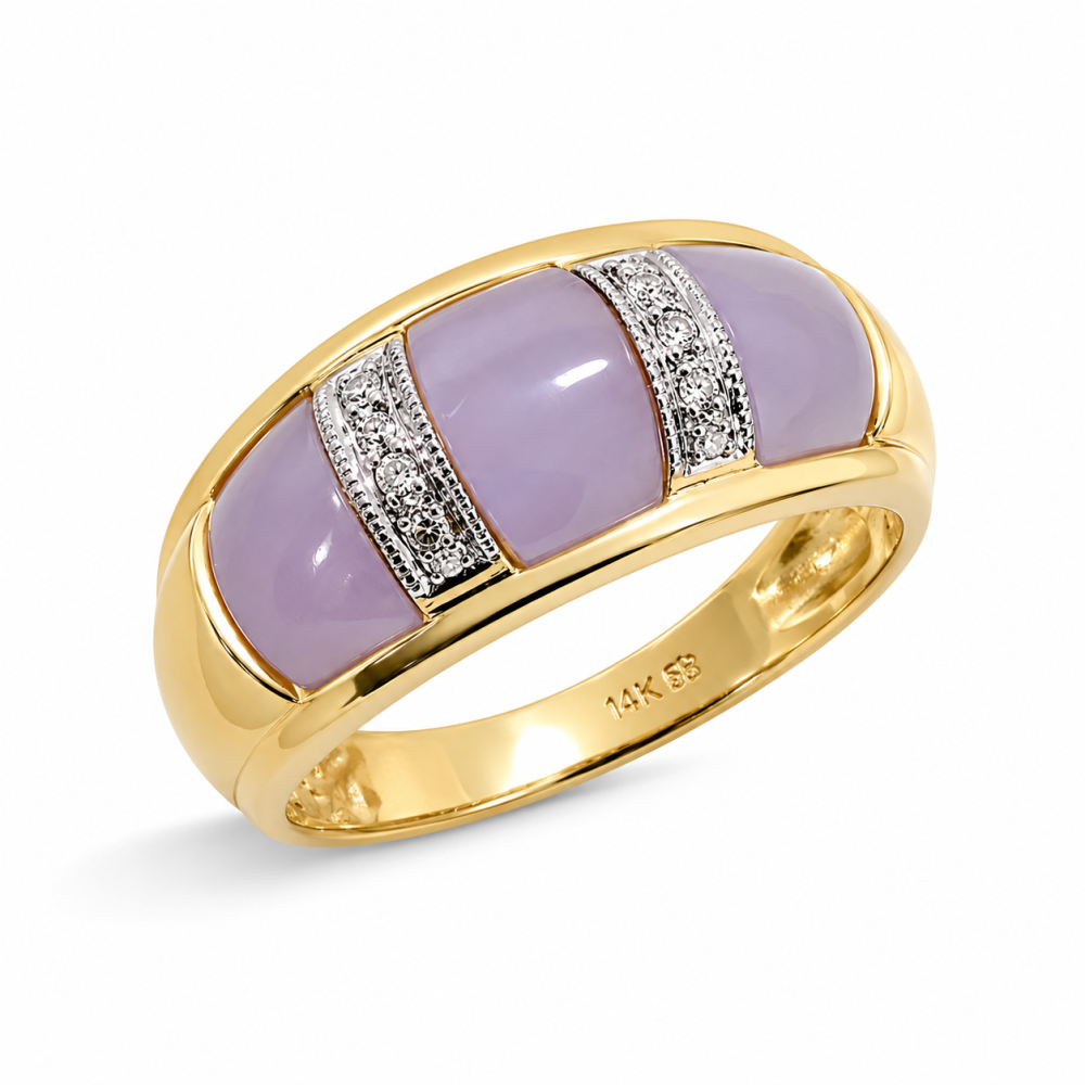 Lavender Jade Ring 028
