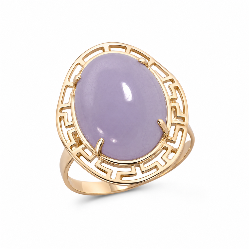 Lavender Jade Ring 032